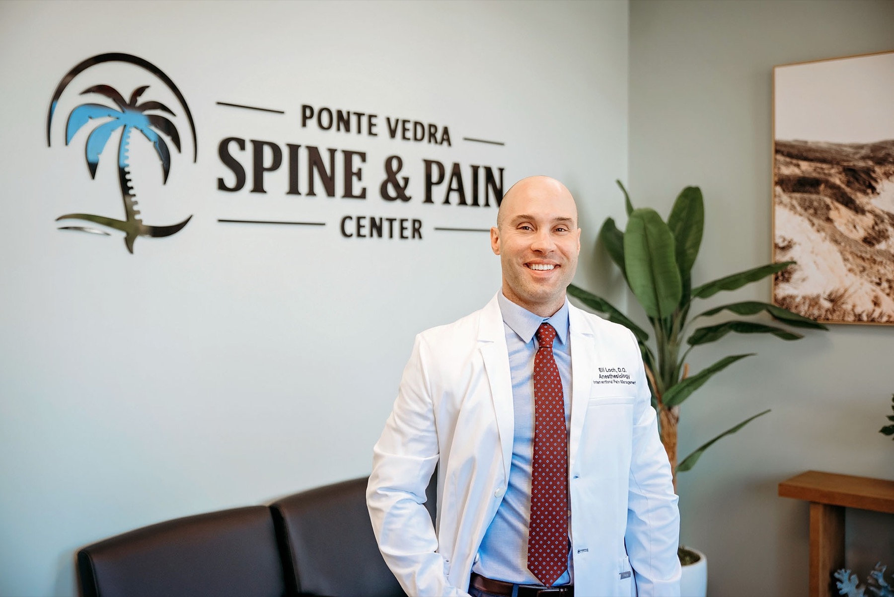 Dr. Eli Loch at the Ponte Vedra Spine and Pain Center reception